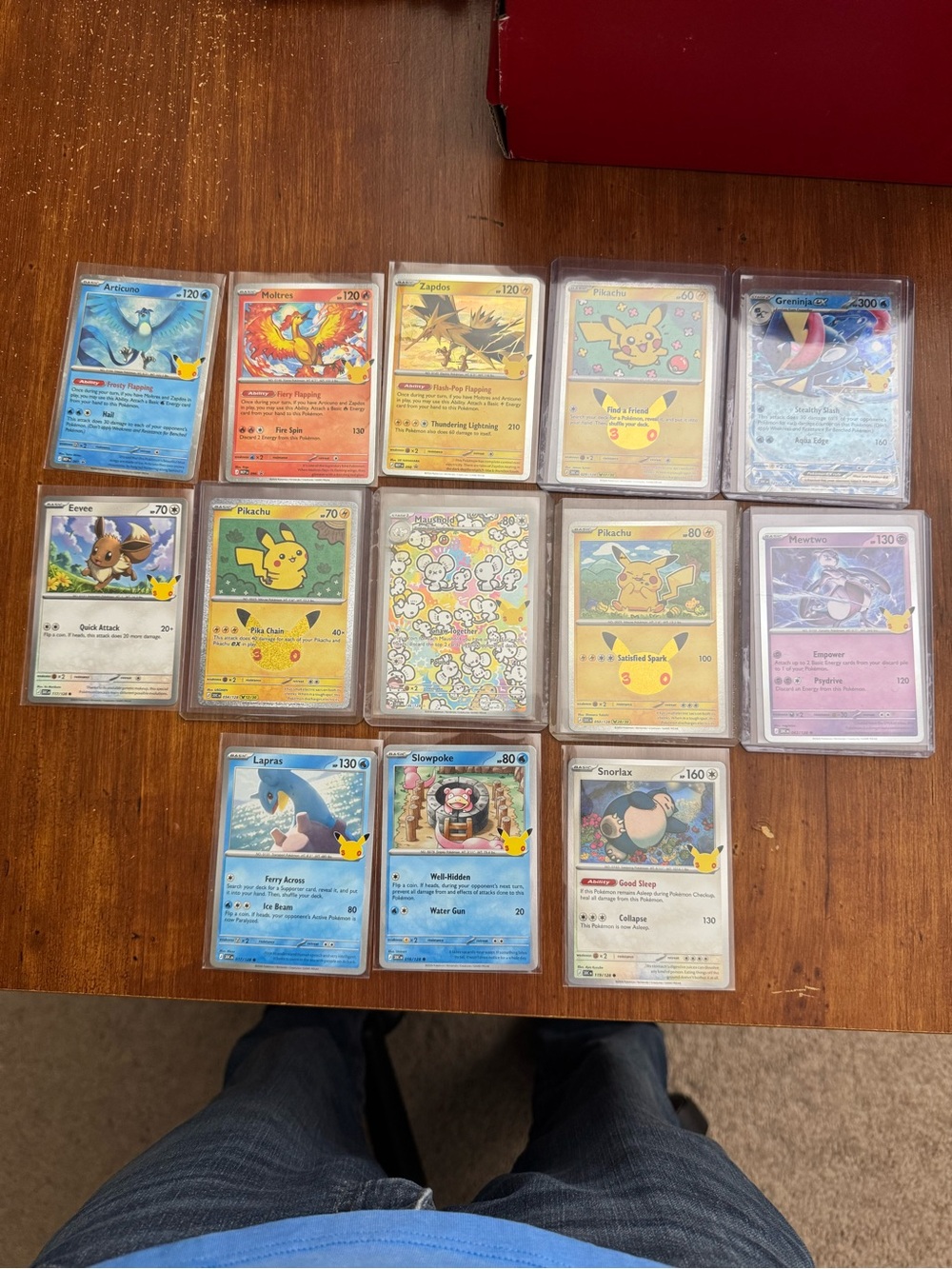 30th anniversary Pokémon card lot